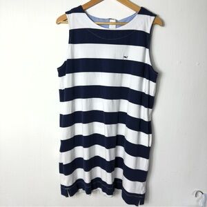 Vineyard Vines Target Sleeveless dress Size XL Blue and white Stripes